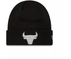 New Era NBA Chicago Bulls Metalinė Juoda Megzta Kepurė Su Atvartu - 60691272