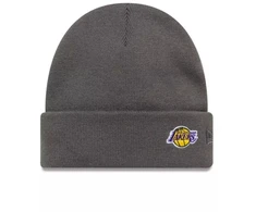 New Era NBA LA Los Angeles Lakers Mini logotipas Tamsiai pilka megzta kepurė su atvartu - 60691118