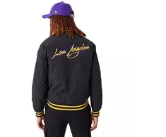 New Era NBA Los Angeles Lakers Script Bomber Jacket - 60332205