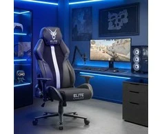NEXON pasukama žaidimų kėdė juoda/balta