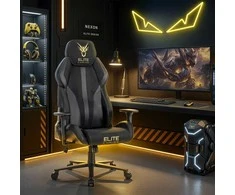 NEXON Pasukama Žaidimų Kėdė Juoda/Geltona