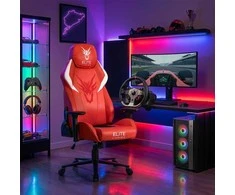 NEXON raudona pasukama žaidimų kėdė