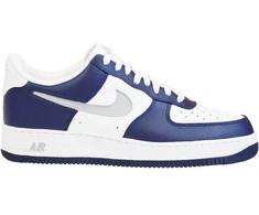 Nike Air Force 1 '07 Žemi Vyriški Sportbačiai Balta, Tamsiai Mėlyna, Pilka - DV3501-400