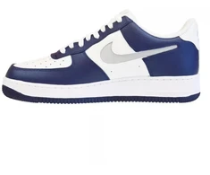 Nike Air Force 1 '07 Žemi Vyriški Sportbačiai Balta, Tamsiai Mėlyna, Pilka - DV3501-400