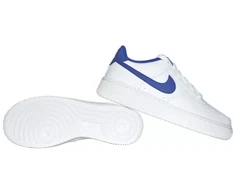 Nike Air Force 1 moteriški batai, balti / tamsiai karališkos mėlynos - CT3839-101