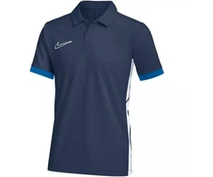 Nike Dri-Fit Academy 25 SS Polo Tamsiai Mėlyna Vaikams Marškinėliai FZ9763 410
