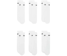 Nike Everyday Cush Crew vaikiškos kojinės, 6 poros, baltos, SX6910 100