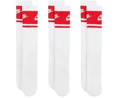 Nike Everyday Elevated Crew kojinės, 3 poros, baltos ir raudonos, IM7949 900