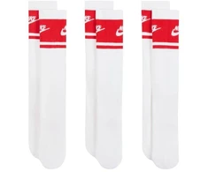 Nike Everyday Elevated Crew kojinės, 3 poros, baltos ir raudonos, IM7949 900