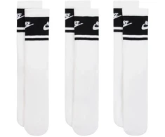 Nike Everyday Elevated ilgos kojinės, 3 poros, baltos ir juodos spalvos, IM7949 901