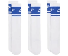 Nike Everyday Elevated ilgos kojinės, 3 poros, baltos ir mėlynos spalvos, IM7949 904