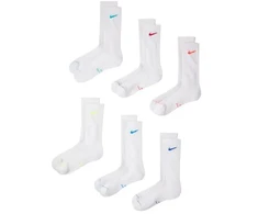 Nike Everyday Elevated kojinės, 6 poros, baltos, HQ8021 906
