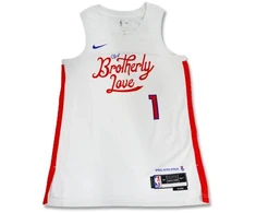 Nike Filadelfijos 76ers Swingman marškinėliai Miesto leidimas 22 James Harden T-shirt - DO9606-107