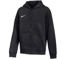 Nike Park 26 Fleece džemperis su gobtuvu ir pilnu užtrauktuku, vaikiškas, juodas IB1232 010