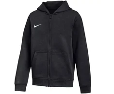 Nike Park 26 Fleece džemperis su gobtuvu ir pilnu užtrauktuku, vaikiškas, juodas IB1232 010