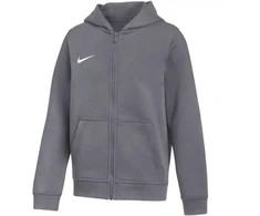 Nike Park 26 flisinis džemperis su pilnu užtrauktuku ir gobtuvu vaikams, pilkas IB1232 071