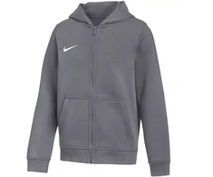 Nike Park 26 flisinis džemperis su pilnu užtrauktuku ir gobtuvu vaikams, pilkas IB1232 071