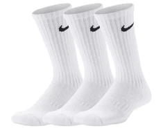 Nike Performance Cushioned Crew 3P Jr SX6842 100 kojinės