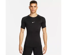 Nike Pro prigludusio silueto trumpomis rankovėmis Dri-FIT treniruočių marškinėliai FB7932-010