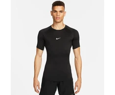 Nike Pro prigludusio silueto trumpomis rankovėmis Dri-FIT treniruočių marškinėliai FB7932-010