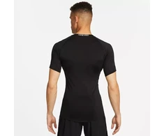 Nike Pro prigludusio silueto trumpomis rankovėmis Dri-FIT treniruočių marškinėliai FB7932-010