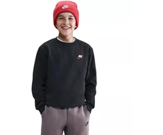 Nike Sportswear Club Fleece Vaikiškas bliuzonas Juodas FD3006 012