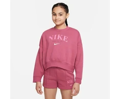 Nike Sportswear Trend Flc Crew Jr DV2563 633 džemperis