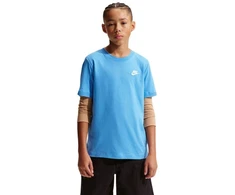 Nike Sportswear vaikiški marškinėliai šviesiai mėlyni FZ5177 412