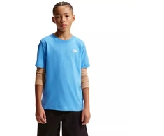 Nike Sportswear vaikiški marškinėliai šviesiai mėlyni FZ5177 412