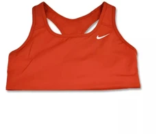 Nike Swoosh Pro-padded Liemenėlė Moterims Cinnabar/Baltas - BV3630-624