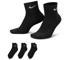 Nike Value Cotton Quarter kojinės 3 poros SX4926 001
