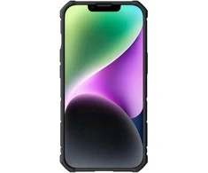 Dėklas Nillkin CamShield Armor Pro dėklo dangtelis iPhone 14 Plus šarvų dangtelis su fotoaparato dangtelio žiedo stovu mėlynas