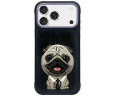 Nimmy Big Eyed Pet 2.0 Šuns dėklas iPhone 17 - Juodas