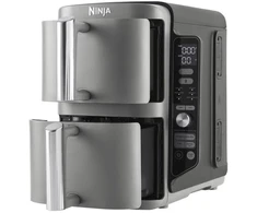 Karšto oro gruzdintuvė Ninja Double Stack XL, 2 lygių, 9,5 l, SL400EU, Tamsiai pilka