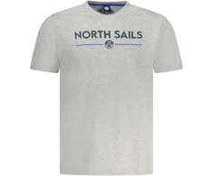 NORTH SAILS KOSZULKA Z KRÓTKIM RĘKAWEM MĘSKA Pilka
