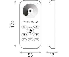 Nuotolinio valdymo pultas, RF/WIFI LED, XCONTROL001