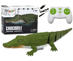 Lean Toys Nuotoliniu būdu valdomas krokodilas, 35 cm