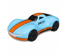 Lean Toys Nuotoliniu būdu valdomas automobilis su valdymu gestais ir dūmų efektu, mėlynas ir oranžinis, 24,2 × 13 × 8 cm