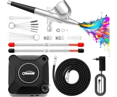 Oasser dvigubo veikimo aerografo rinkinys su kompresoriumi 2–36 PSI AK2-2