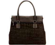 Odinė moteriška rankinė A4 Camilla Premium 10.015 Croco