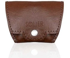 Odinė vyriška piniginė SOLIER SA10 BROWN