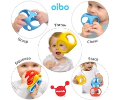 „Oibo“ - daugiafunkcinių sensorinių žaislų-kramtukų rinkinys