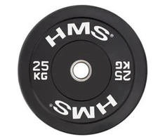 Olympinis svoris HMS Juodas BUMPER 25 kg BBR25