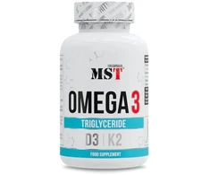 Omega-3 kapsulės MST Omega 3 500 mg D3 + K2, 120 kapsulių