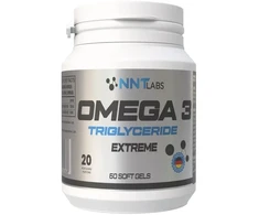 Omega-3 žuvų taukų kapsulės NNT Labs Omega 3 Triglyceride Extreme 60 kapsulių