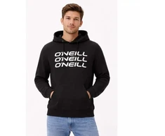 O'neill vyriškas džemperis su kengūros kišenėle, visiškai juodas, madingas