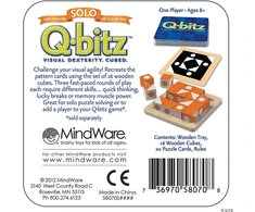 Orange Stalo žaidimas Q-bitz Solo: Oranžinis Edition