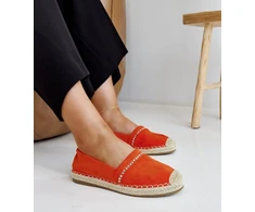 Oranžinės espadrilės su cirkoniais Abia