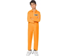 Oranžinis kalinio kostiumas vaikams
