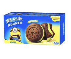 Oreo Minions Cake Spring Limited Edition Pistachio &amp; Jasmine Flavor 132g x18 (CHI)